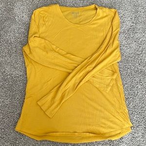 Figs Super Soft Long Sleeve in Gold